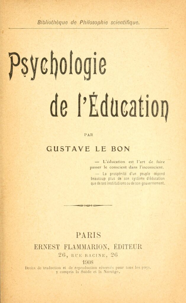 Psychology of Education Le Bon